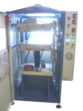 Specimen bonding press (inside view)