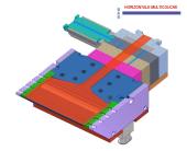 film sheet die, width 200mm (section view)